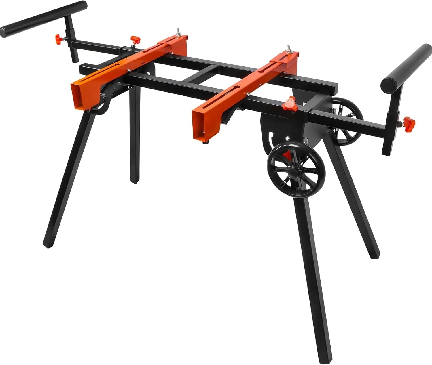 Supporto per sega obliqua con ruote, tavolo da lavoro pieghevole con sistema di montaggio per attrezzi a sgancio rapido, cavallo per sega portatile · Vendite dirette in fabbrica