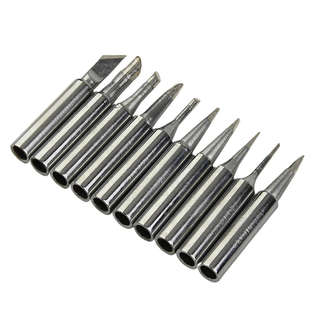 10Pcs Soldering Iron Tips 900M-T-B Free-Rework Station Soldering Tool High Efficiency Thermal Conduction For Free-Soldering