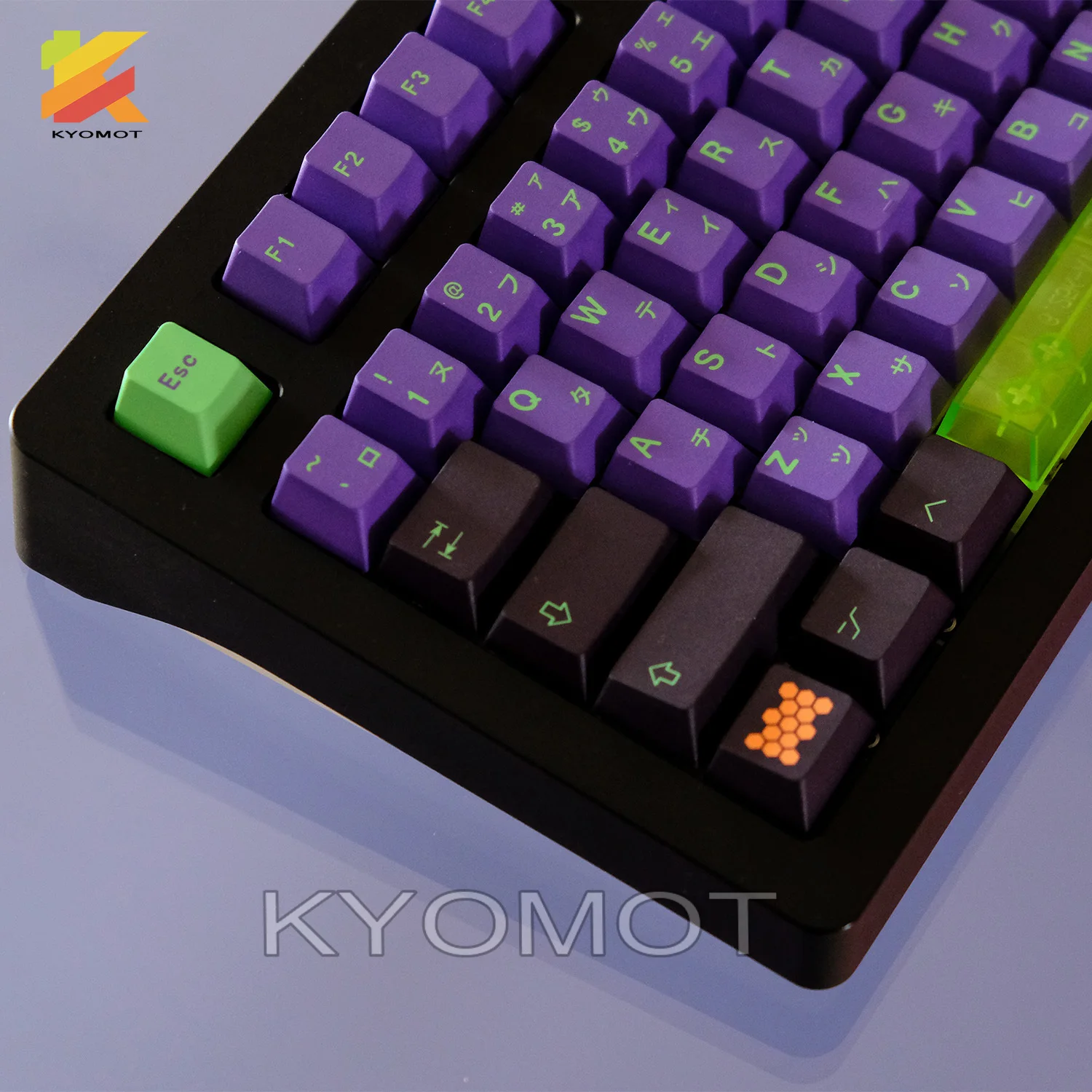 KYOMOT EVA NO.1 Keycap Japanese Anime Mecha Keycap 152 Keys Cherry Profile PBT Keycap For Cherry MX Switch Mechanical Keyboard