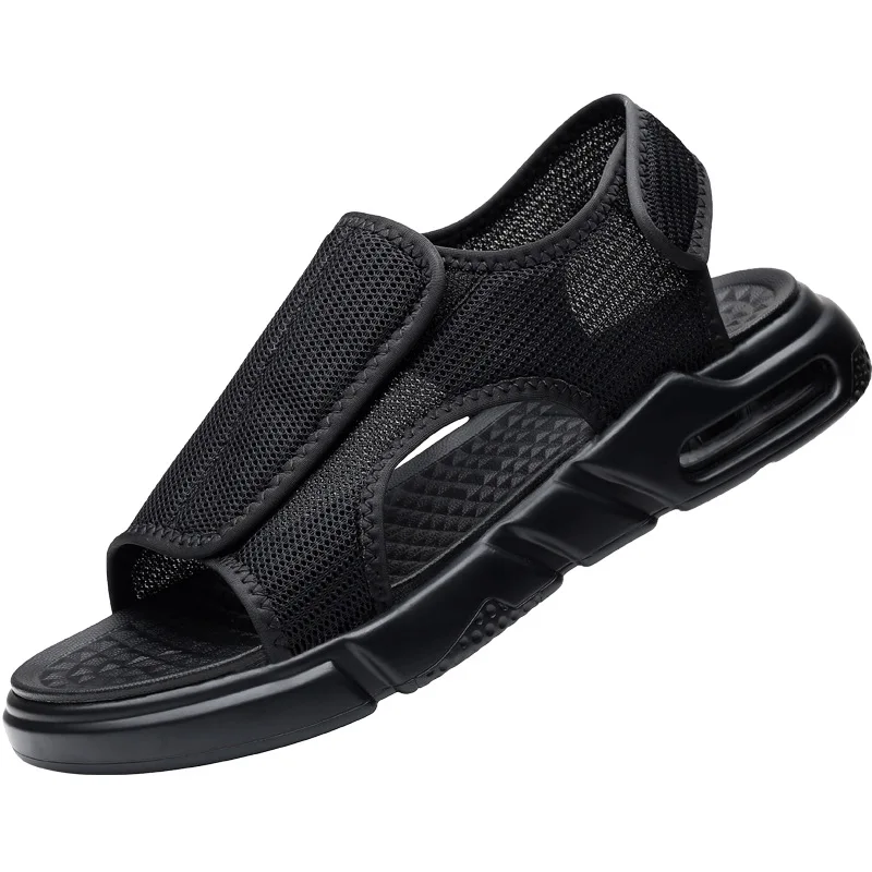 

Men's Summer Mesh Breathable Sport Sandalia Beach Open Toe Hook&loop Wear-resisting Sandals Male Comfortable Hiking Footwear