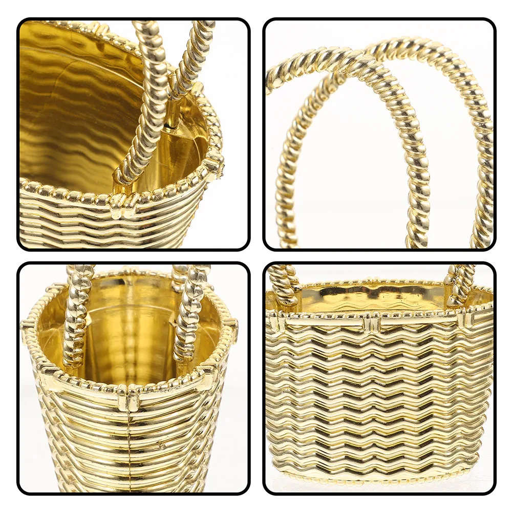 

24Pcs Wedding Candy Basket Small Handheld Party Favor Basket Gift Storage Decoration Small Baskets for Favors Party Decoration