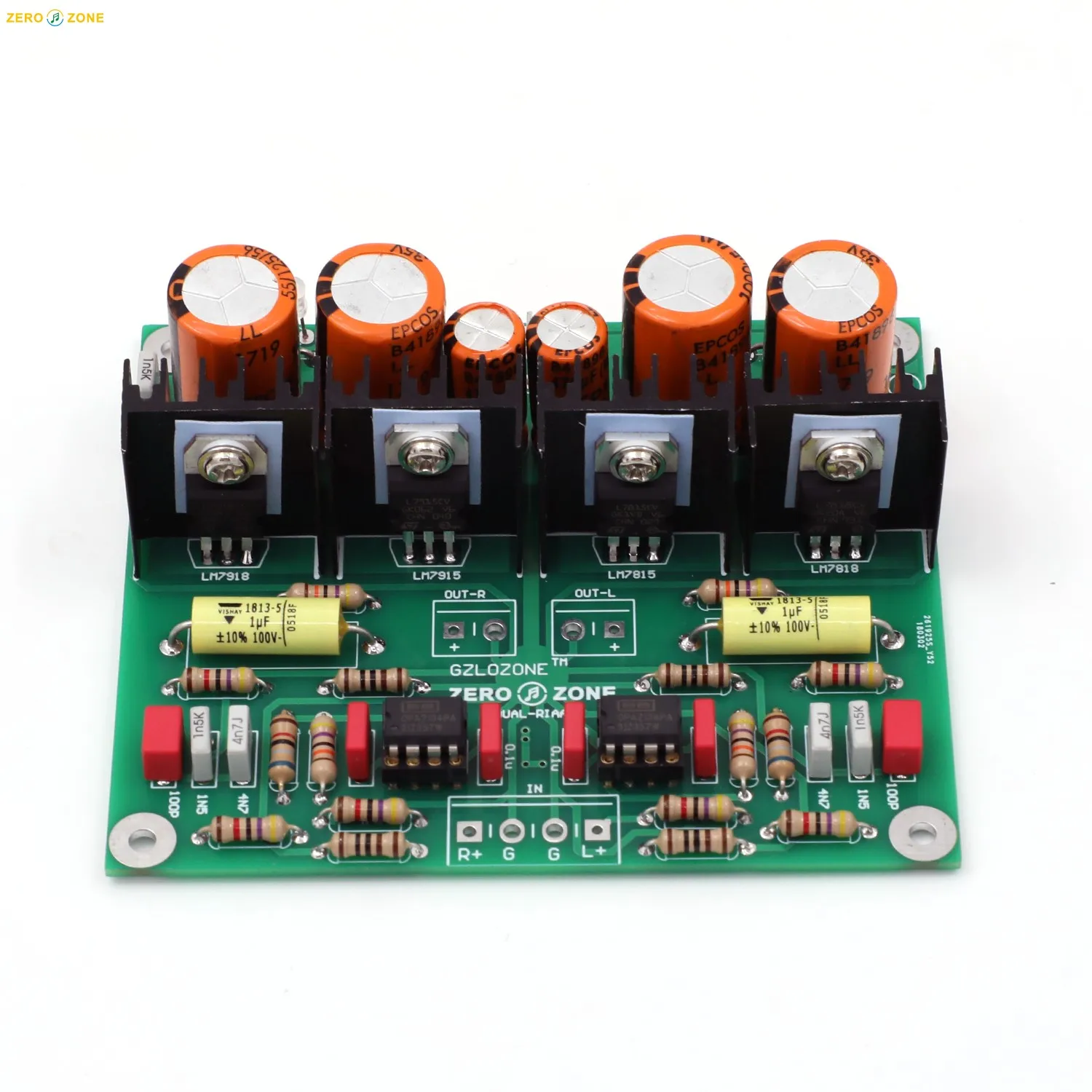 DUAL-RIAA BB-OPA2134 OP Amp MM Phono Amplifier Board/PCB/Kits