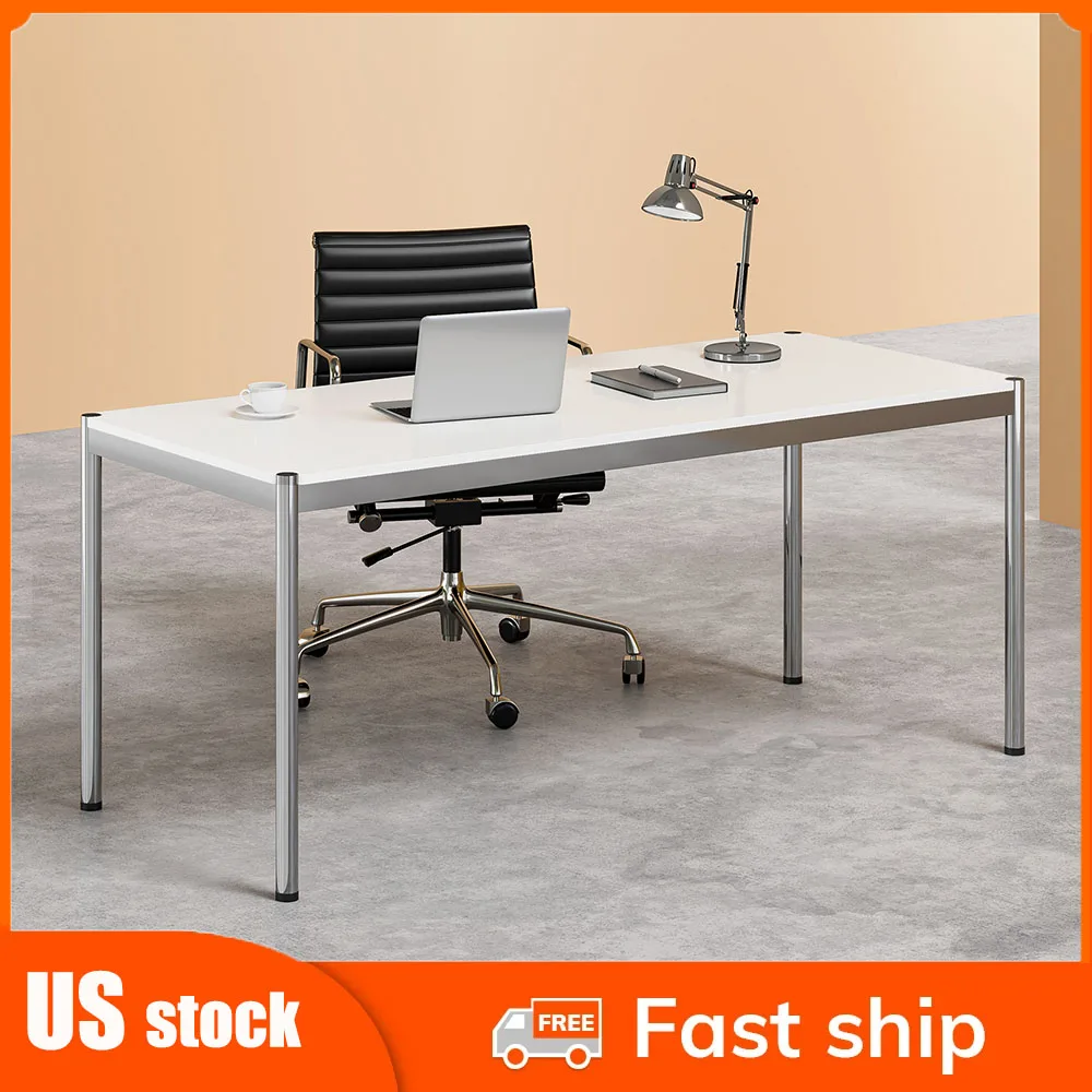 69 Inch Office Desk Tables USM Haller Table Home Office Computer Desk, Modern Simple Style Desk for Study Student Writing Desk