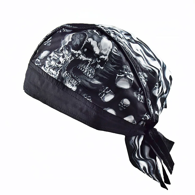 Motorcycle Face Mask Helmet Balaclava Summer Motorbike Head Wrap Headband Running Cycling Bandana Pirate Skull Hat Outdoor Sport