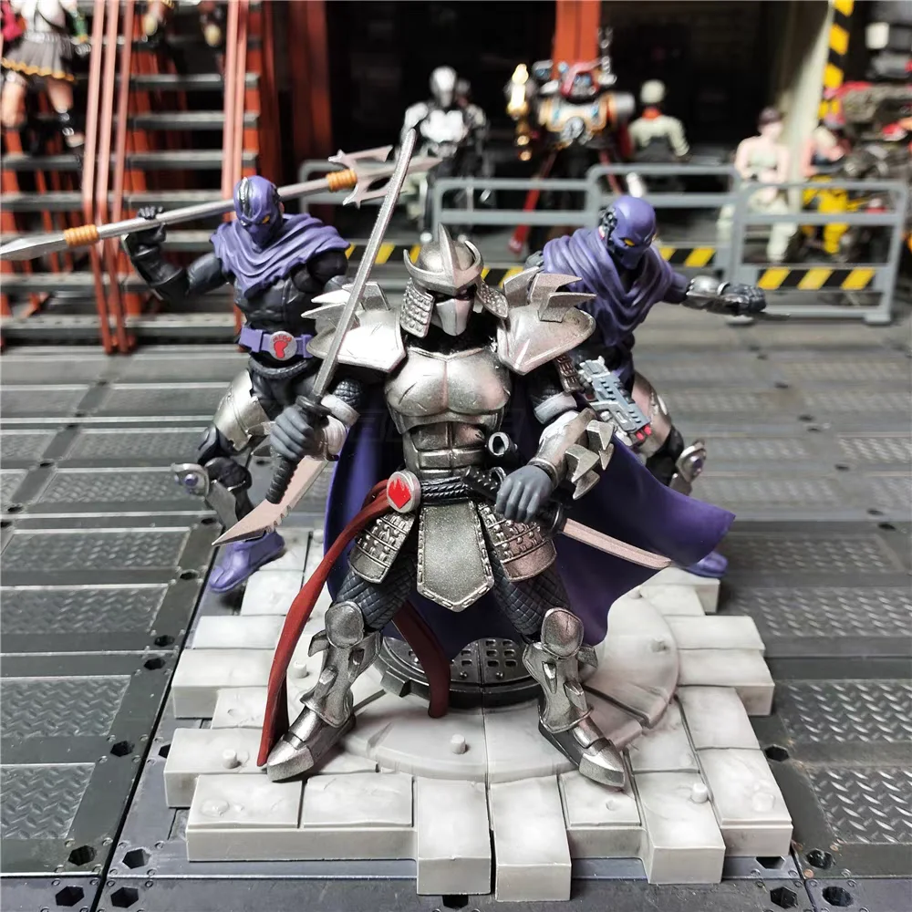 【재고 있음】JOYTOY TMNT 닌자 터틀즈 슈레더 풋 클랜 A 풋 클랜 B 애니메이션 피규어 장난감 컬렉션 장식품 1/18 액션 피규어