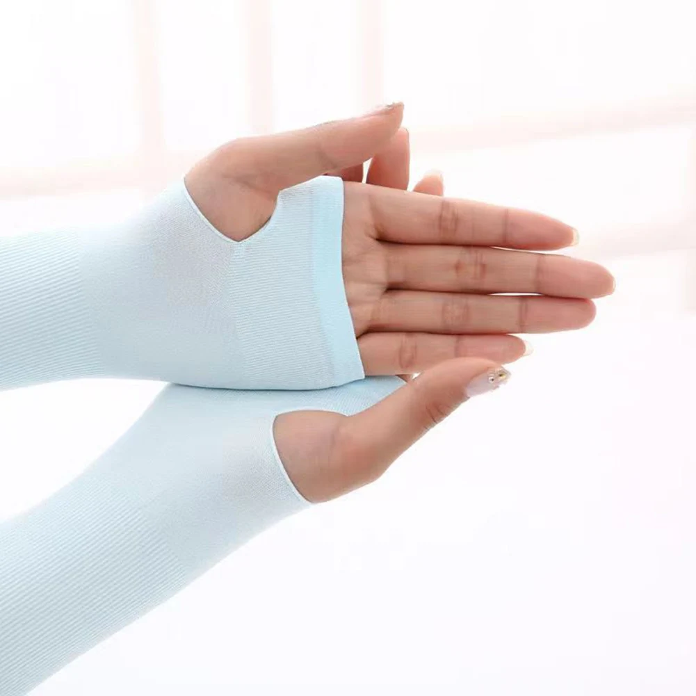 Cover Driving Outdoor Sports Ice Silk Hand Sleeve Breathable Hand Sleeve All Season Cycling Slightly Stretched