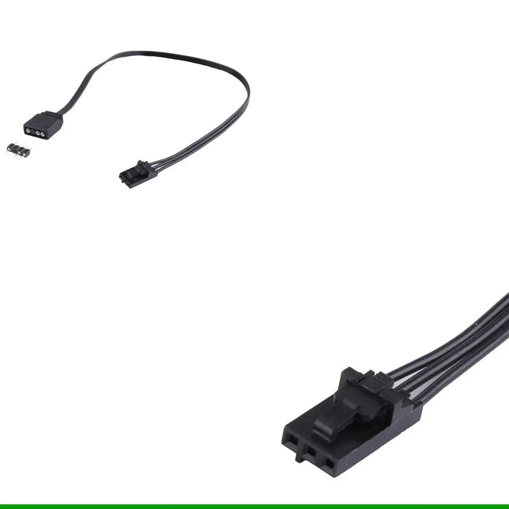 U55C 2PCS Adapter Cable for Corsairs RGB to Standard ARGB 4Pin 3Pin Connector