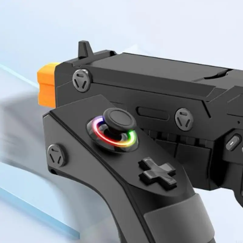 Controlador juego inalámbrico compatible con pistolas con sensores giroscópicos integrados para puntería Clip