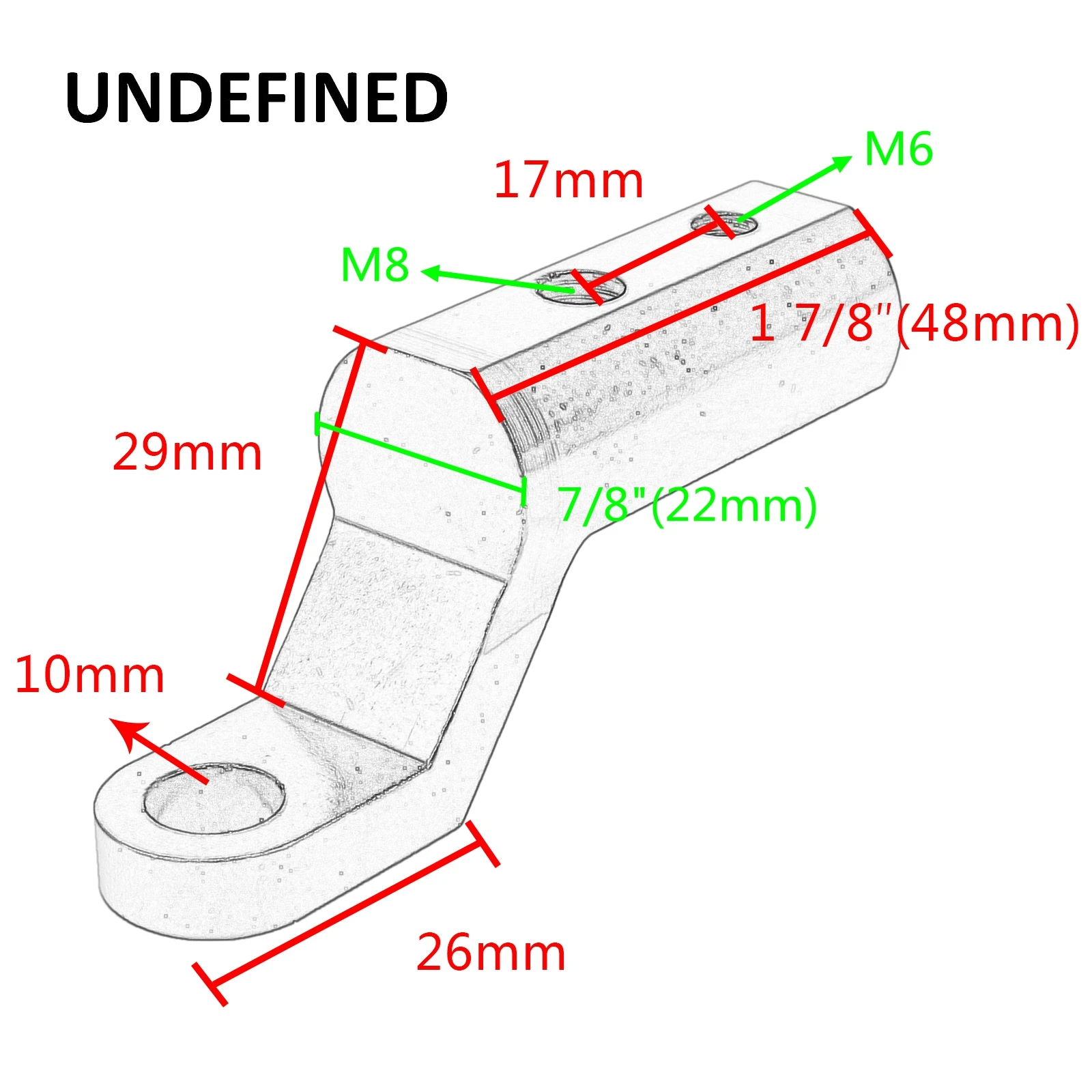 1db Motorbicikli rearview Tükör expander Karéj Magas légnyomású levegő minőségű Univerzális Adapter jogosultja Felszállít Alumínium Keverés Motorkerékpár kiegészítők