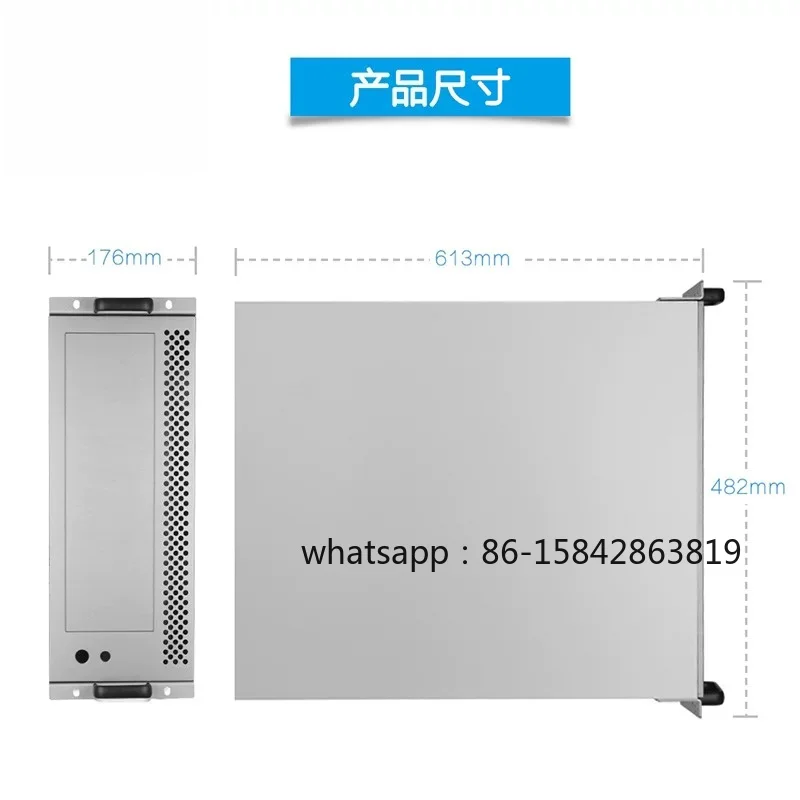 Manufacturer customizes 19-inch standard 4U industrial control server chassis industrial computer rack type sheet metal