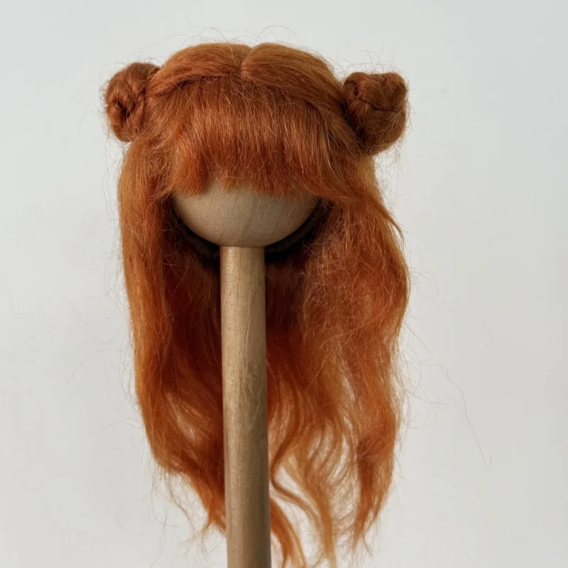 

JD252 Парик 1/8 1/6 Дешевые милые длинные вьющиеся парики из мохера BJD Костюм для куклы 5-6 дюймов и 6-7 дюймов OB11 YOSD Дешевые аксессуары для волос