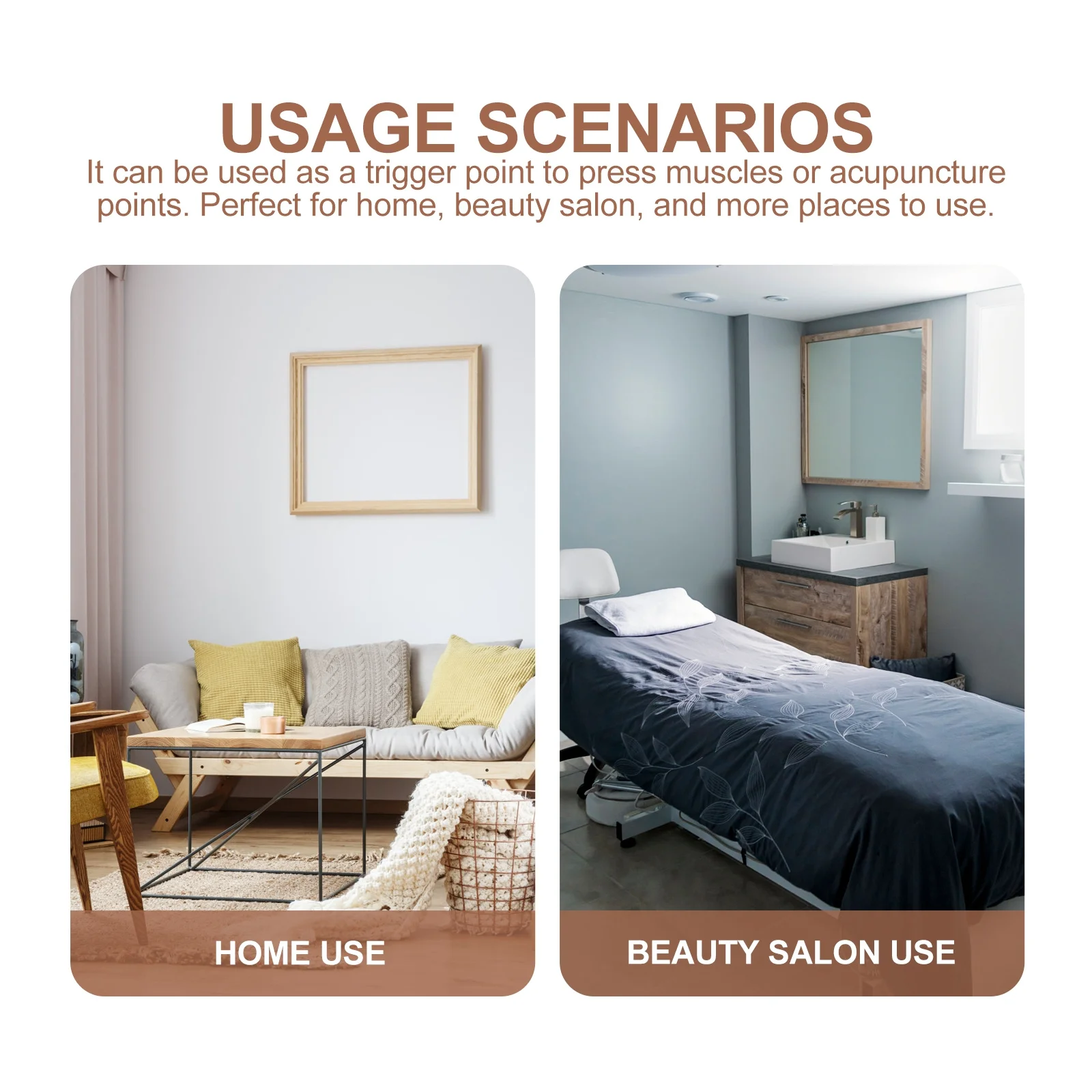 

Массажная палочка для акупунктурных точек, массажный стержень из бука, массажер триггерной точки, инструмент для массажа шеи, спины и тела