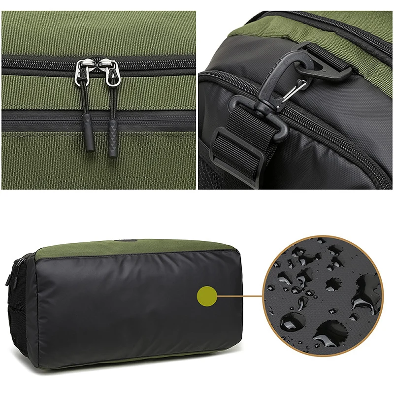 BWBW-Mala de Viagem de Grande Capacidade Masculina, Bolsa de Ombro, Mala Crossbody, Casual, Esportiva, Bolsa de Fitness, Separação Seca e Molhada