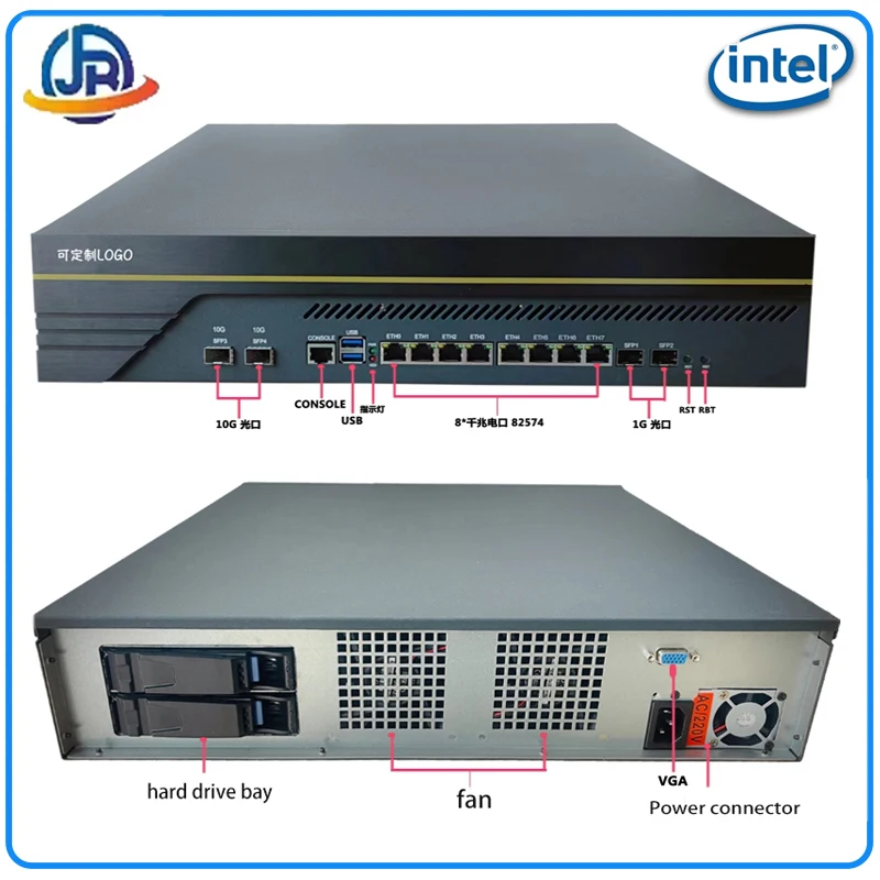 

I3 I5 I7 soft router 14 network port Godwalker 10 Gigabit seconds to open the hotel ROS hundred for IPTV Internet cafe