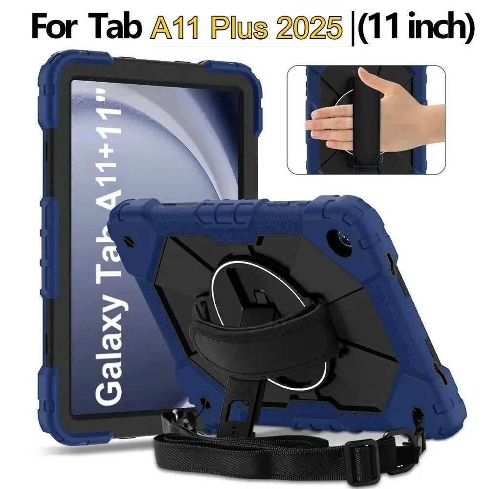 

Детский чехол для планшета Heavy Armor для Samsung Galaxy Tab A11 + SM-X230/X235 S11 S10 Lite A9 Plus 11 дюймов, противоударный защитный чехол с ремешком