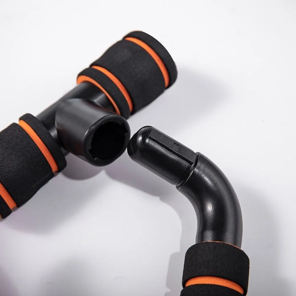 1Pair Durable H-Shaped Push Up Support Bars Non-Slip Sponge Hand Grip Push-Up Stand Gym Handles Chest Muscle Training