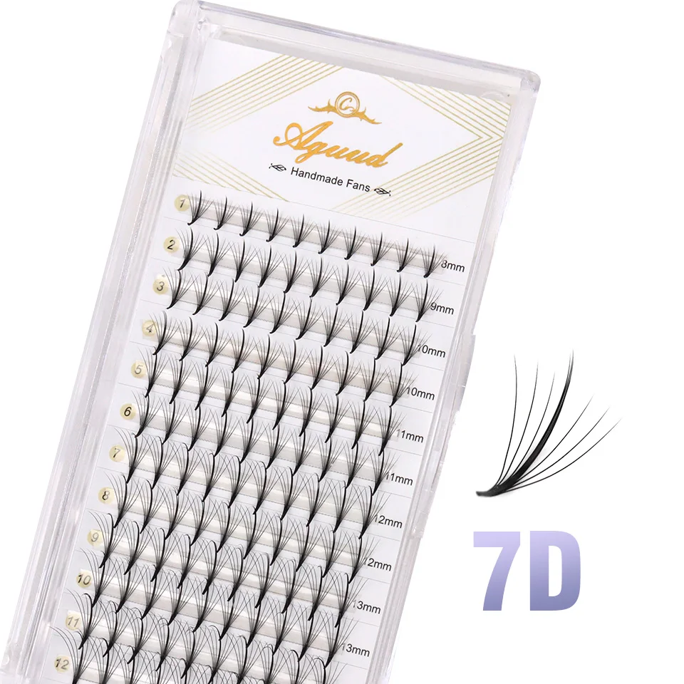 AGUUD Wispy Vorgefertigte Russische Volumen-Wimpernfächer 3D/5D/7D/9D Fairy Spikes Falsche Wimpernverlängerung Make-up – Detail 16