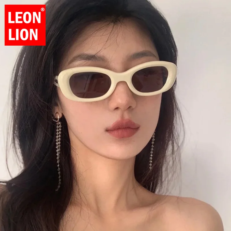 

LeonLion Small Cateye Sunglasses Women Oval Vintage Eyewear Women/Men Luxury Glasses Women Party Designer Lentes De Sol Mujer