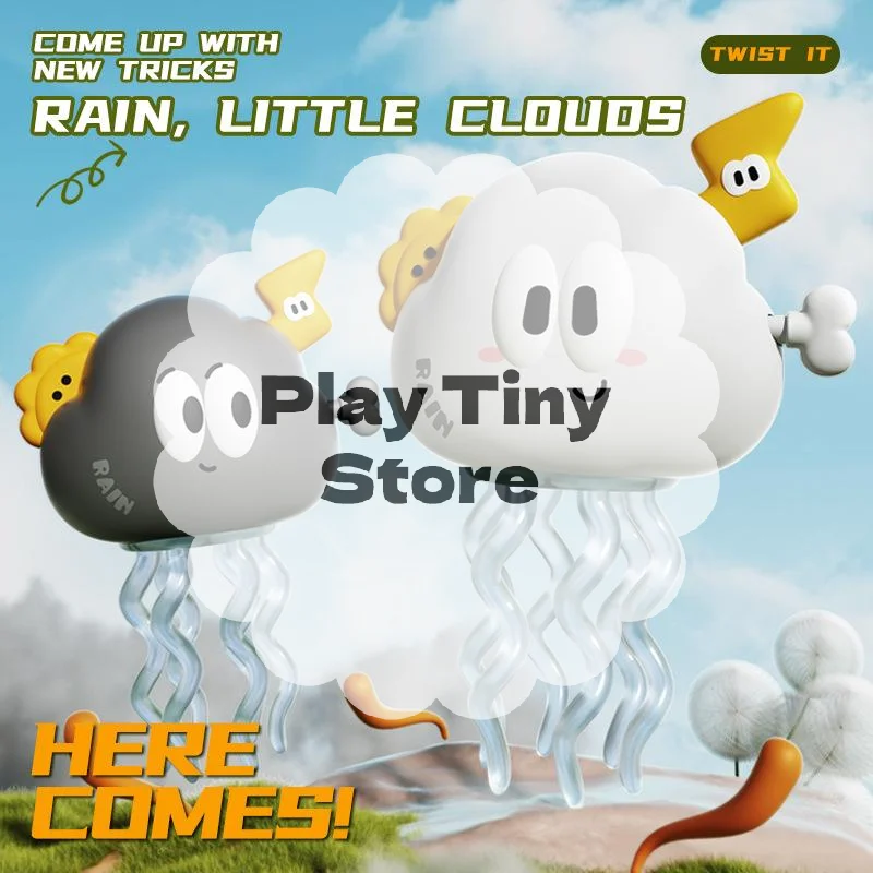 

1Pcs Fun Wind-Up Octopus Cloud Figure: Sensory Play Fidget Toy for Relaxation, Party and Home Desk Entertainment