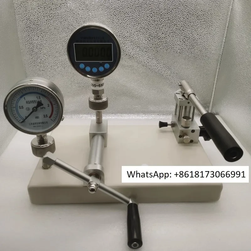 

Pressure calibration table, vacuum pump, pressure gauge, sensor, pressurization manual device, calibration and testing table