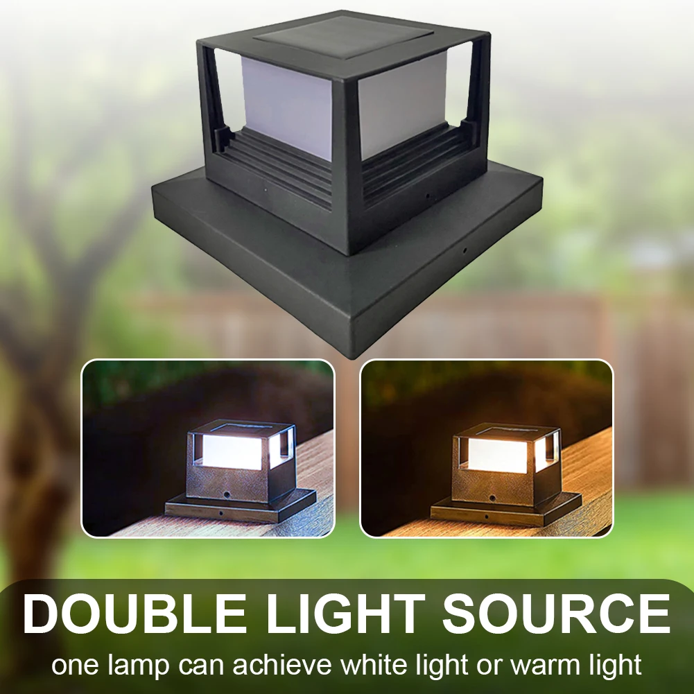 Creative Solar Post Light Fence Light Outdoor Solar Lamp for Garden Decoration Gate Courtyard Cottage Solar Lamp
