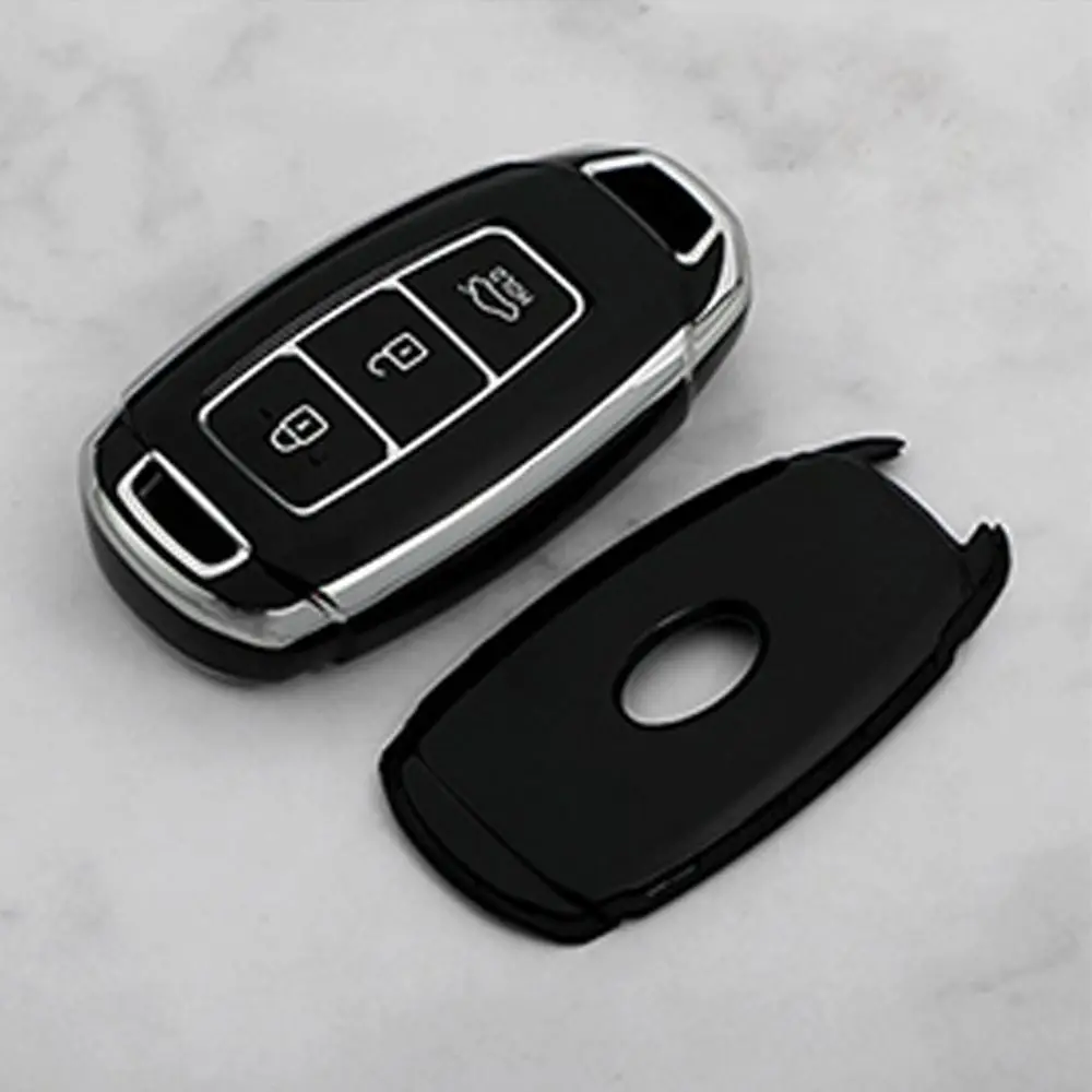 حافظة مفاتيح السيارة من البولي يوريثان حافظة حماية ناعمة لسيارة Hyundai KONA Encino Solaris Azera Grandeur Ig Accent i30 Ix35 Santa Fe Palisade