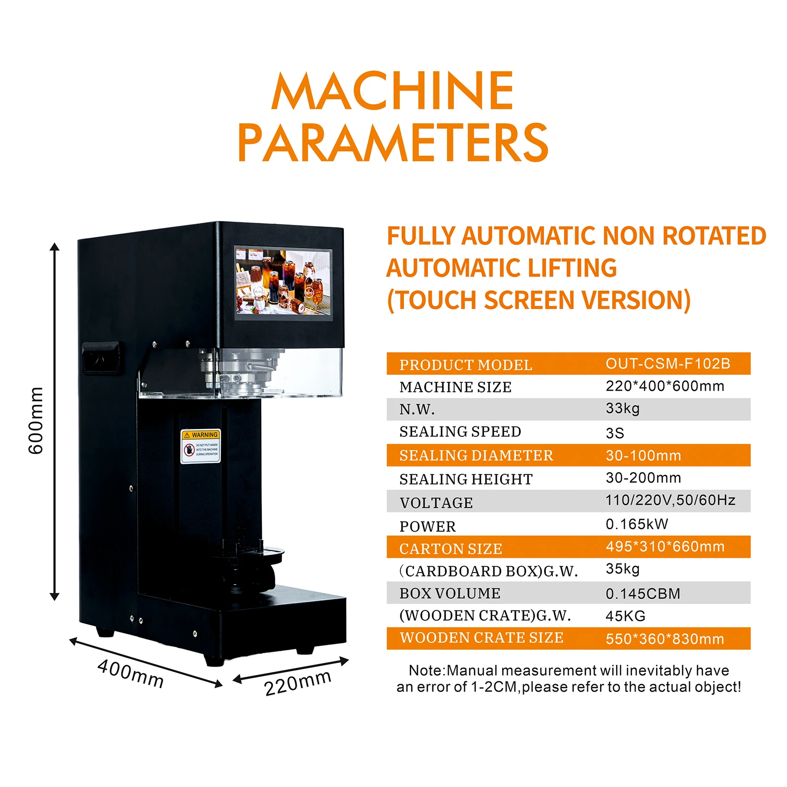 Electric Non-Rotating Can Sealer for Soda Tin Cans Automatic Beverage Drinks Can Sealing Machine Factory Price