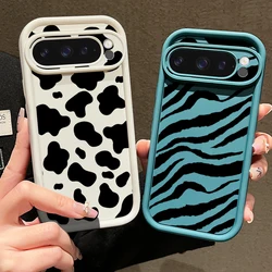Cow Stripes Printing Soft TPU Phone Case For Google Pixel 10 8 Pro 9A 8A 10 9 Pro XL Shockproof Silicone Cover For Pixel 8 7 Pro