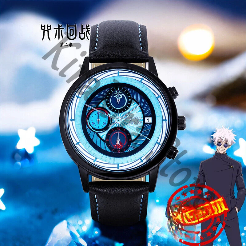 

Jujutsu Kaisen Official Genuine Satoru Gojo Ecology-Drive Watch High Quality Gift Anime Quartz Watches Student Cosplay Accessory