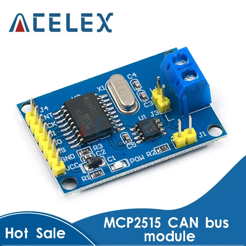 MCP2515 CAN Bus Module TJA1050 receiver SPI For 51 MCU ARM controller