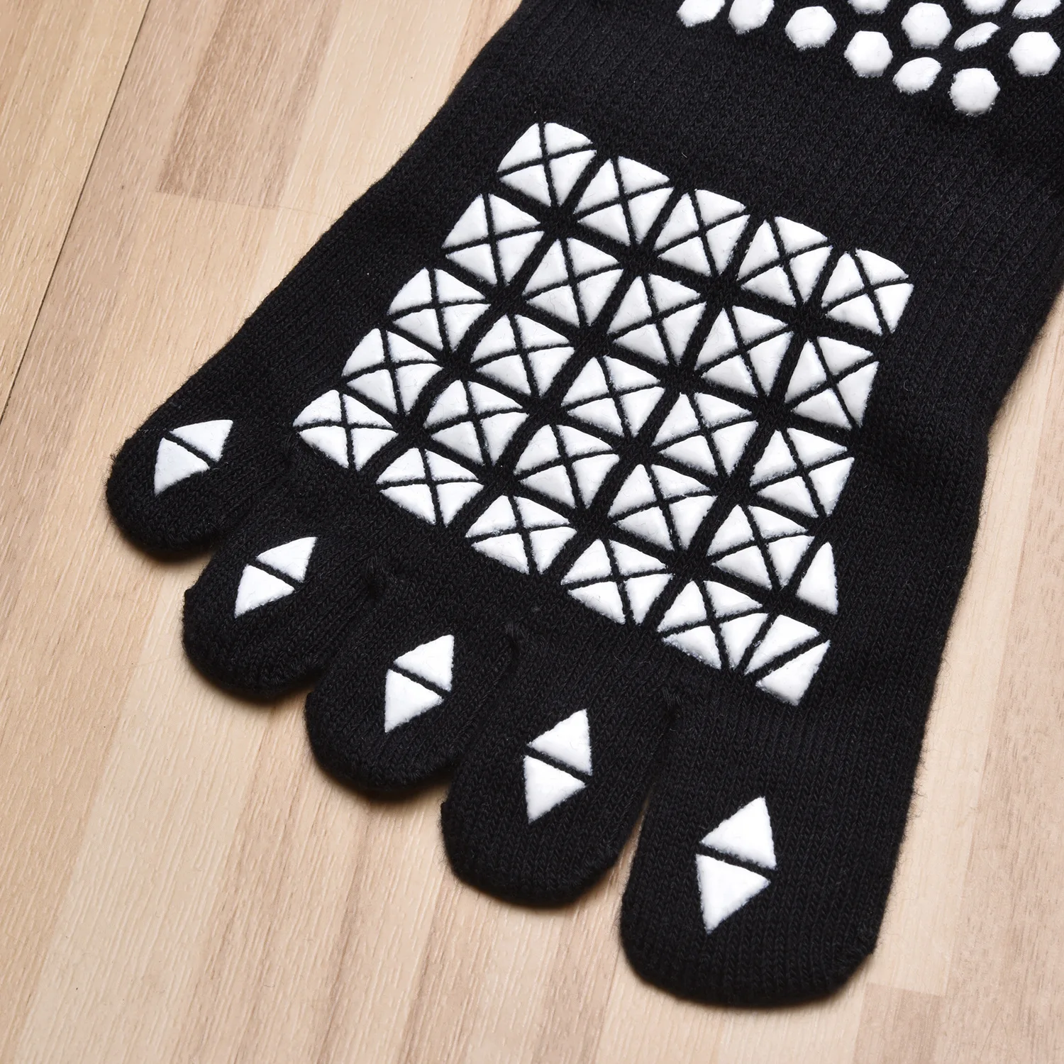 Women Bandage Breathable Pilates Socks Ladies Anti-slip Cotton Backless Sock Five Toes Ballet Dance Fitness Workout Sports Socks image 4