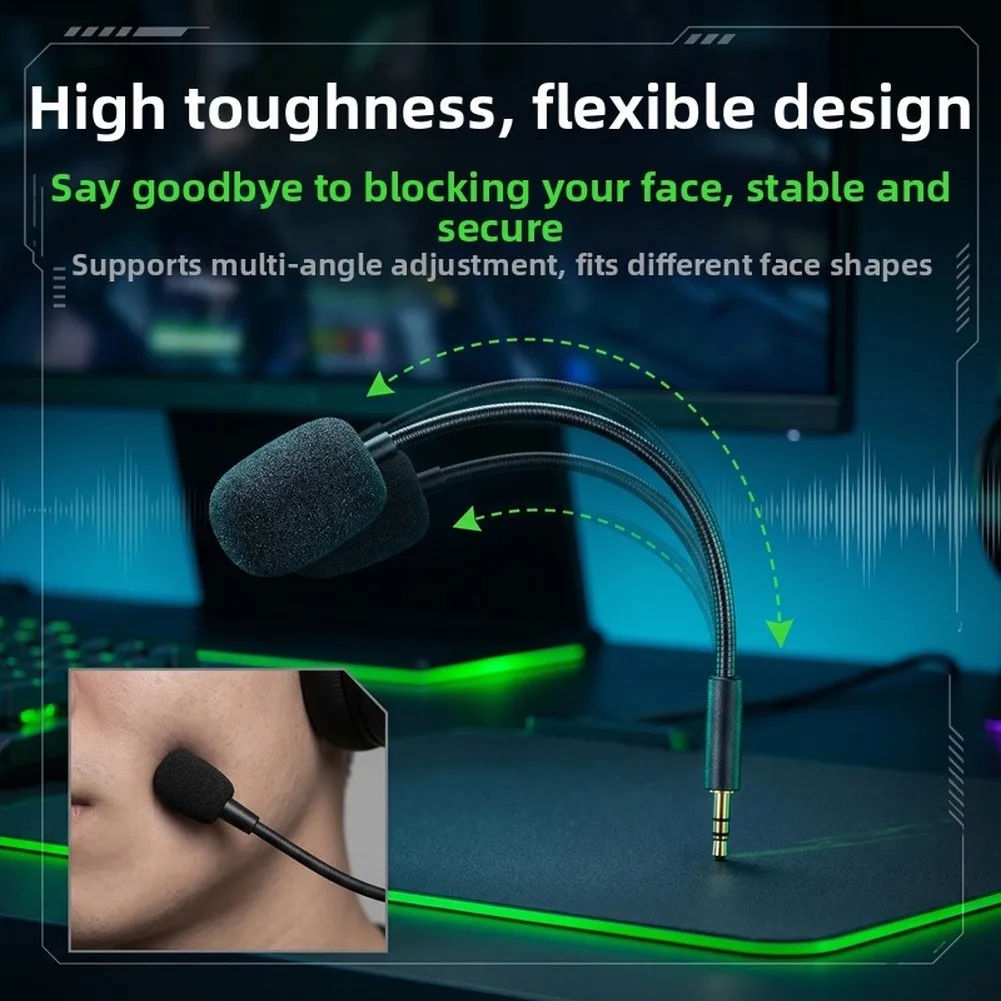 Detachable Boom Microphone For Razer V3 Pro Wireless Headset Mic With Clear Sound Microphone Accessories For Gaming