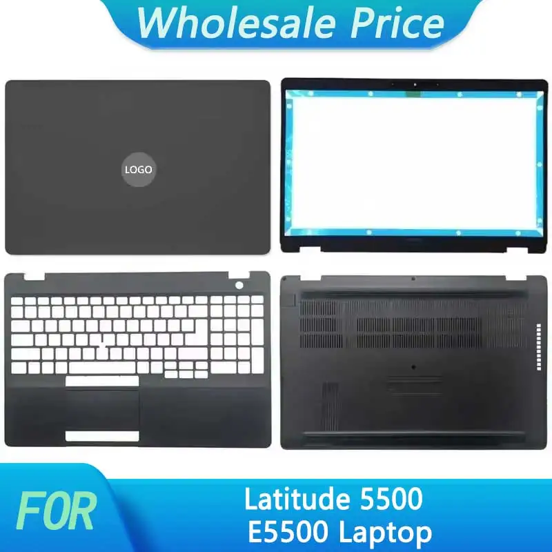 

New For Dell Latitude 5500 E5500 Laptop LCD Back Cover Front Bezel Upper Palmrest Bottom Base Case Keyboard Hinges