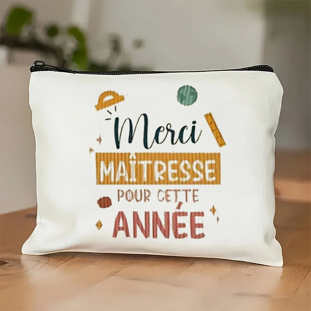 1 Simple and Charming Teacher Thank You Makeup Bag, Featuring 