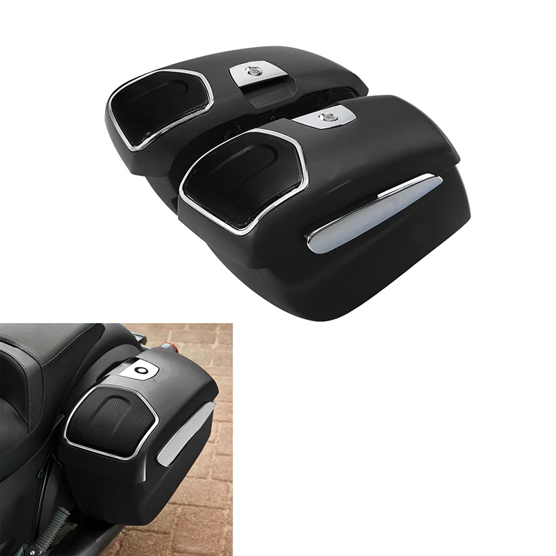 Motorcycle Saddlebags Speaker Cutout For Indian Chieftain Dark Horse 2019-2023 Challenger 2020-2024 Chieftain 2019-2024