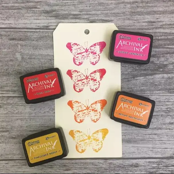 Ranger DIstress Oily Waterproof Stamp Pad Small 3Set Archival Ink Scrapbook Handbook Stamp Pad Decoration stamps for card making