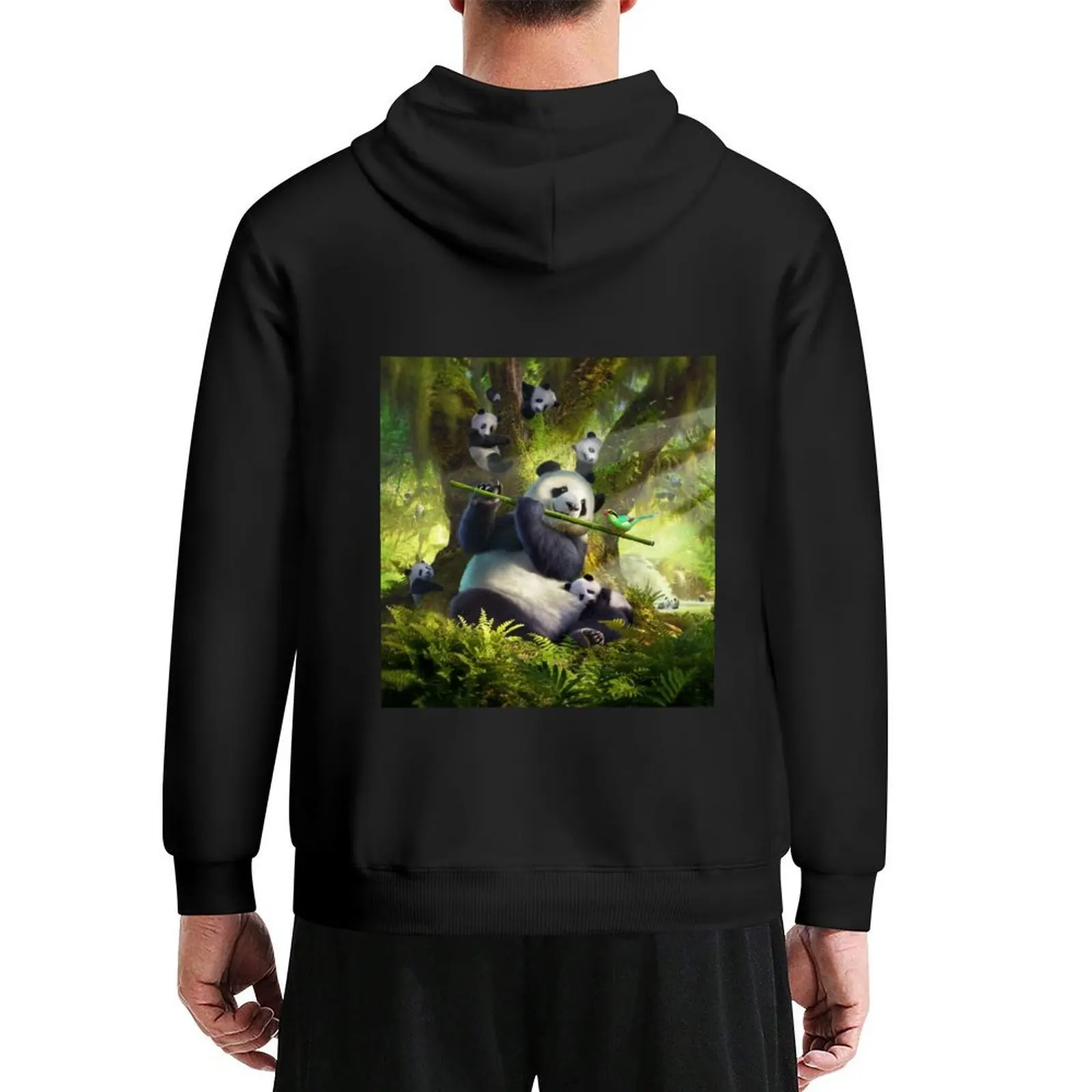 

Pan Da Bear Hoodie hooded shirt men clothes men's coat men's sweat-shirt hoodies for men high quality