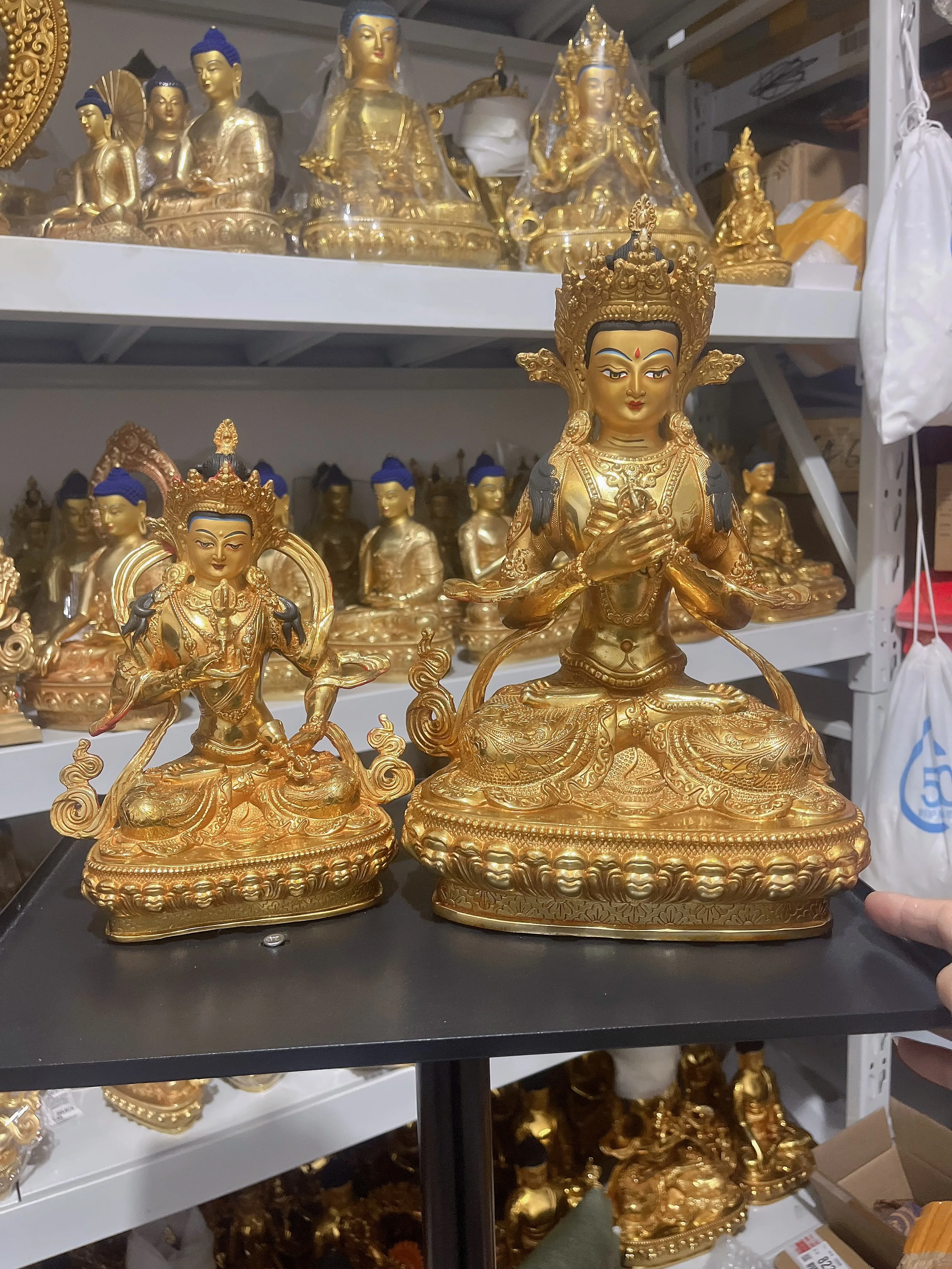 Wholesale buddha statue golden Buddha Rare Vajrasattva Vajradhara Buddha statue for temple Monk Greco Buddhist worship buddha