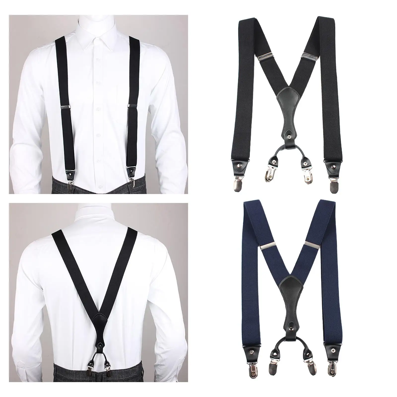 Men's Suspenders Straps Fashion Y Back Construction Casual Belt Loops Elastic for Gift Activities Home Supplies Birthday