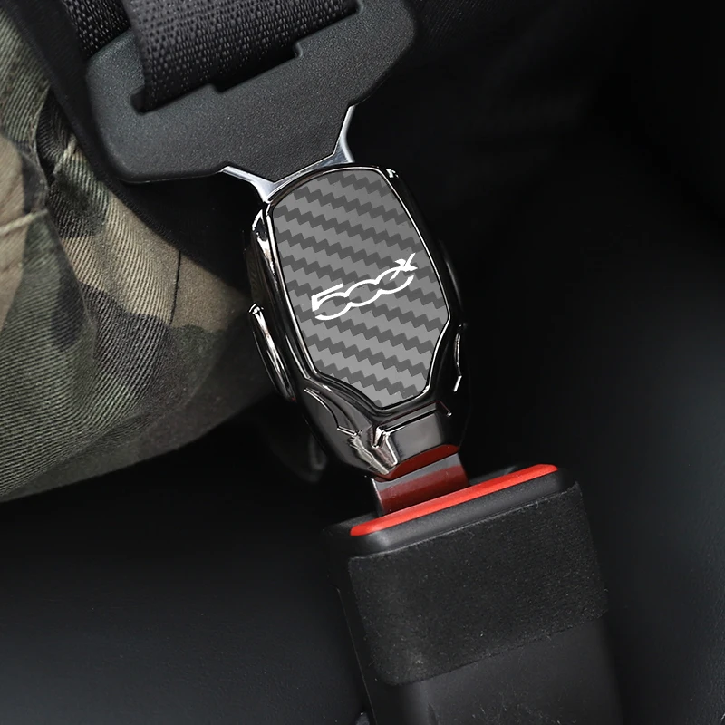 1pcs Car seat belt locker carabiner extender insurance belt insert buckle for FIAT 500X