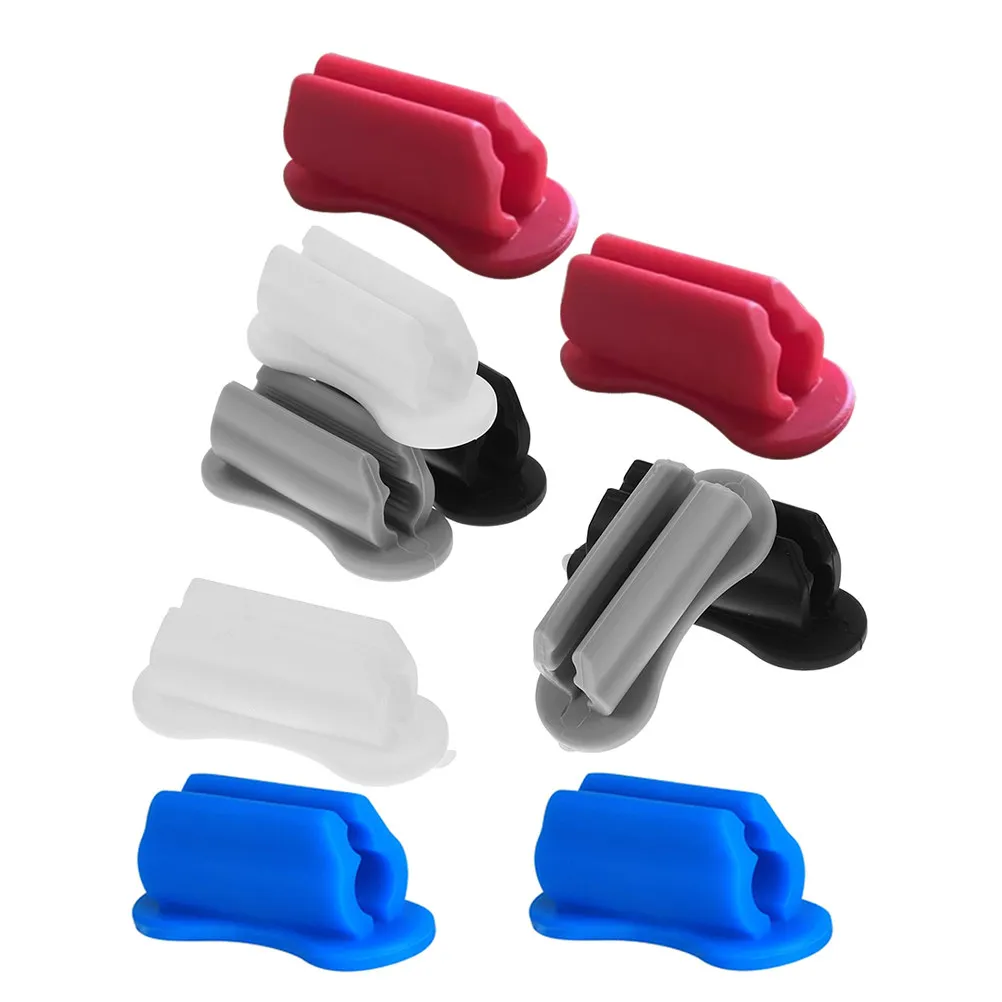 10Pcs Silicone Pen Holders Self Adhesive Pencil Clips for Desk Wall Marker Organizer Classroom Office Pen Holder for Wall