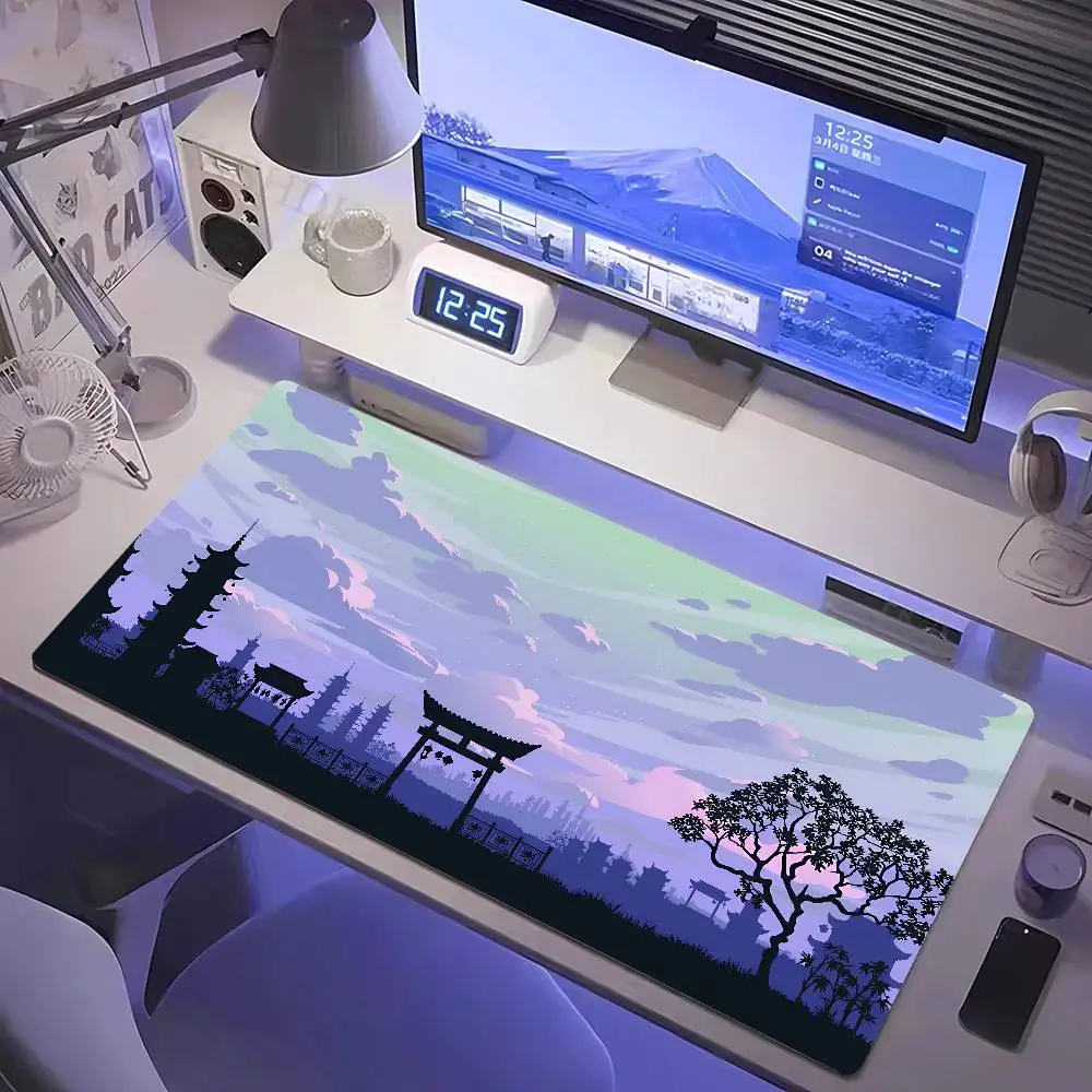 Night Moonlight Large Mouse Pad 900x400 Non-Slip Esport Learning Desk Mat Game Player Mousepad desktop Accessories Keyboard Pads