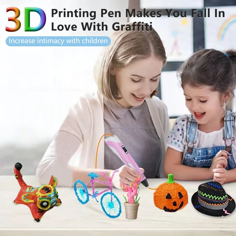 DIY 3D Printing Pen 5V 3D Pen Pencil 3D Drawing Pen Stift PLA Filament For Kid Child Education Hobbies Toys Birthday Gifts