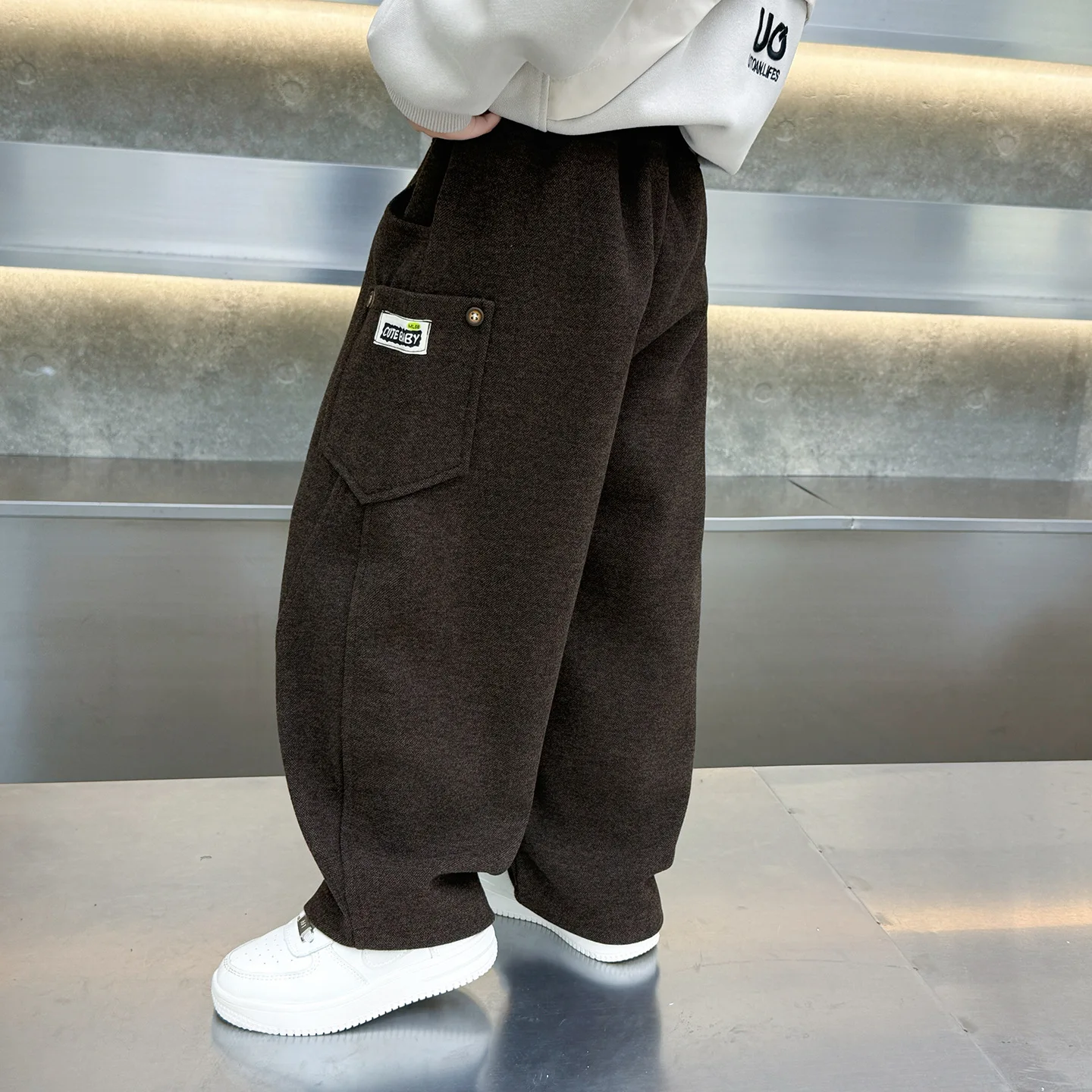 Big Boys Casual Lantern Pants Spring Autumn 2-11 Year Children Trousers Cotton Kids Loose Pants for Boys Curved knife Pants