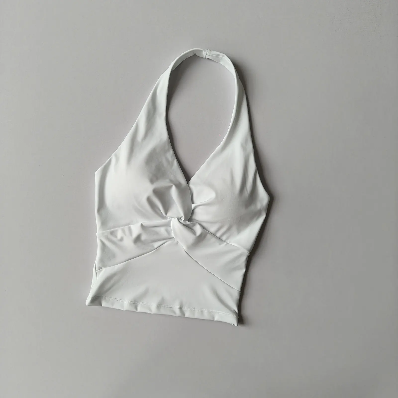 Neckline Strapless One-Piece Sports Bra Pilates Training Bra Sexy Back Yoga Tank Top Gathered Sports Underwear for Women view 2