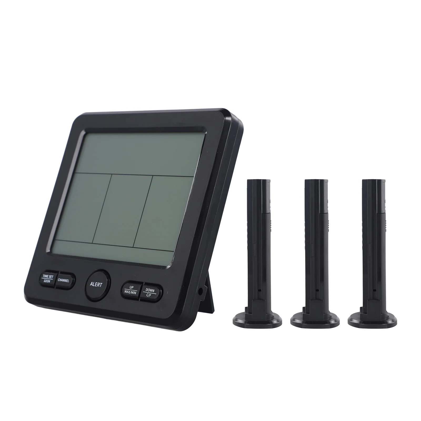 Wireless Digital Thermometer Hygrometer With Radio For Indoor Outdoor Station Monitoring Home Garden Climate Tool