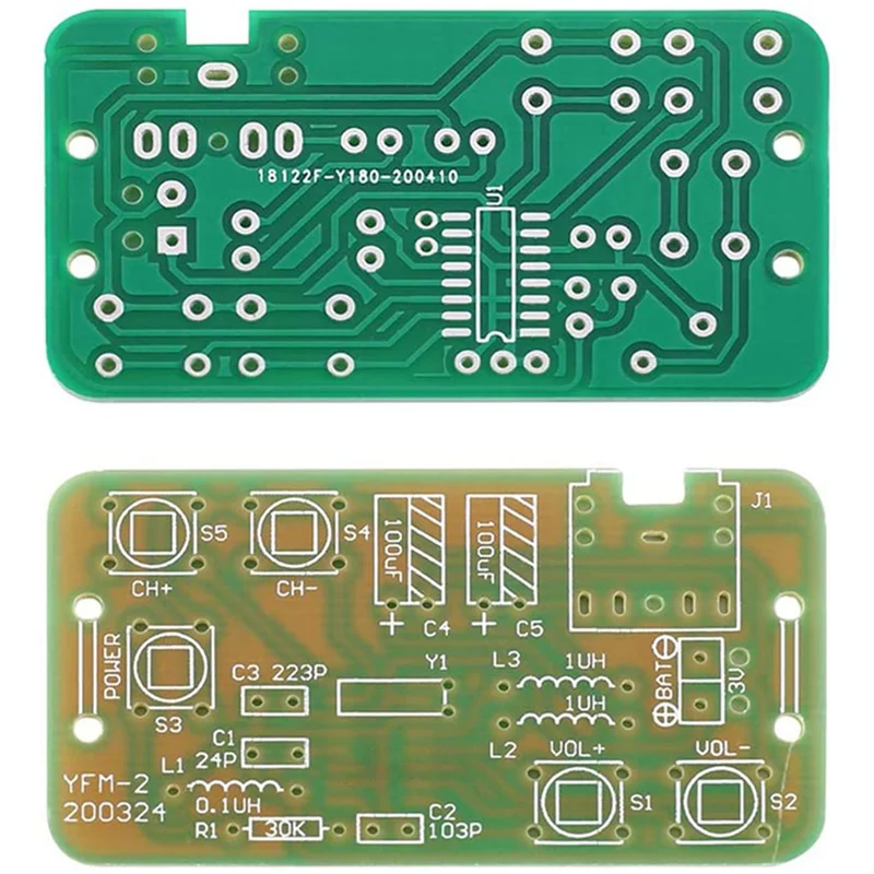 SQPP-3X 76Mhz-108Mhz Stereo FM Radio Receiver Module FM DIY Electronic Soldering Kit Circuit PCB Board Solder Practice