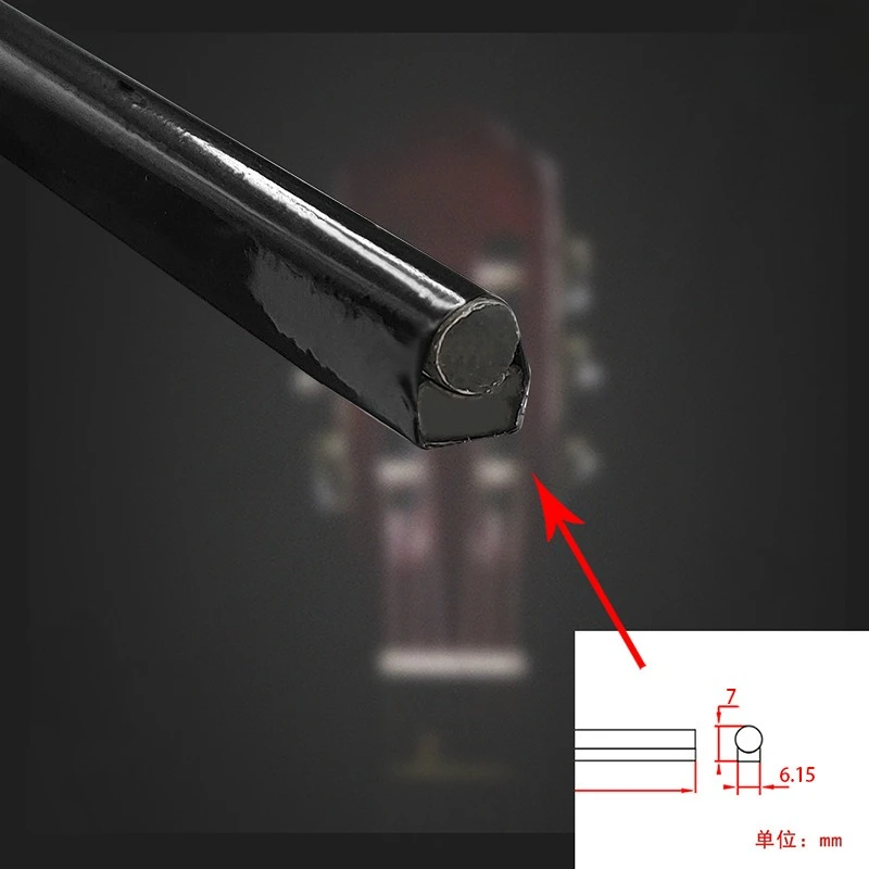 

Black Coated Steel Core Guitar Truss Rod - Dual Direction Adjustable Neck Reinforcement for Guitar Setup