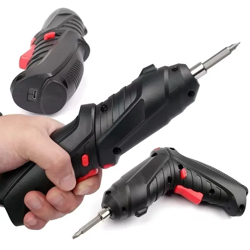 3.6V Electric Screwdriver Rechargeable Cordless Electric Drill Power Tool Set 1800mAh Lithium Battery Mini Household Screwdriver