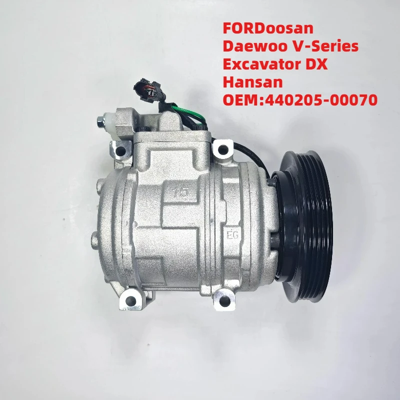 

Durable Build FORDoosan Daewoo V-Series Excavator DX Hansan OEM440205-00070 12V AC Compressor